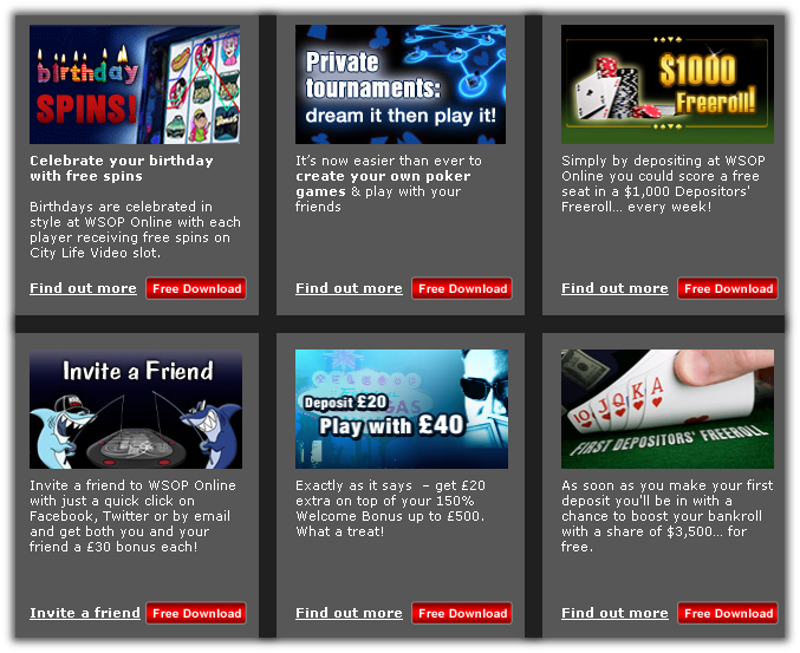 wsop bonus